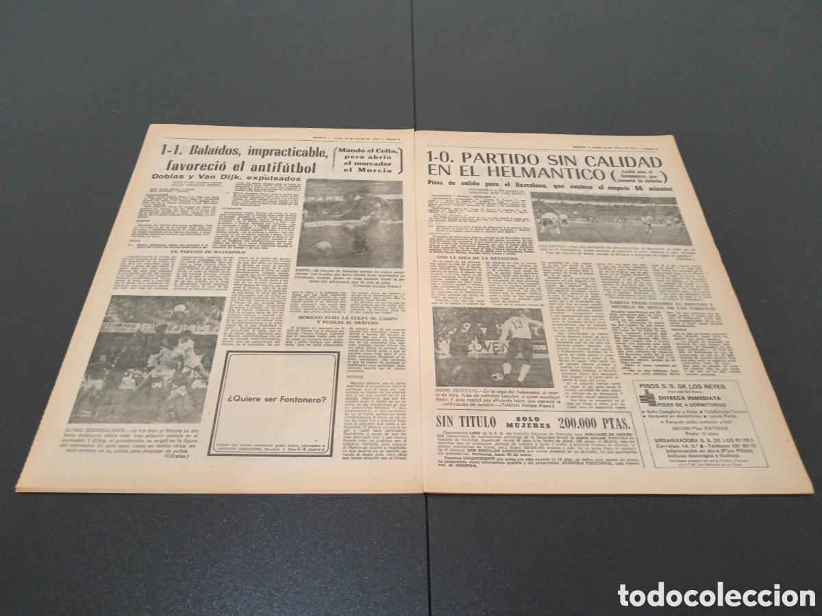 Coleccionismo deportivo: MARCA 10/03/1975 - Foto 5