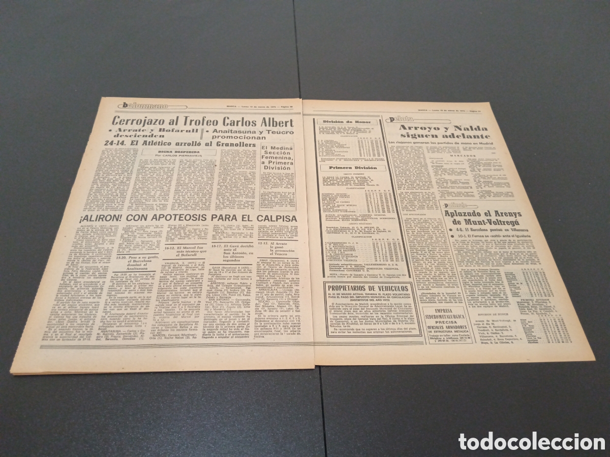 Coleccionismo deportivo: MARCA 10/03/1975 - Foto 16