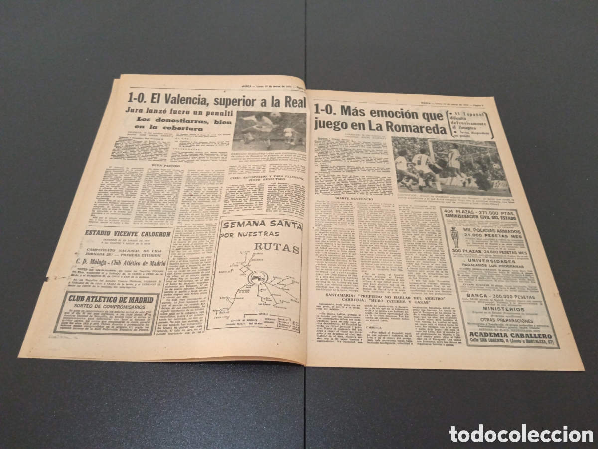 Coleccionismo deportivo: MARCA 17/03/1975 - Foto 4
