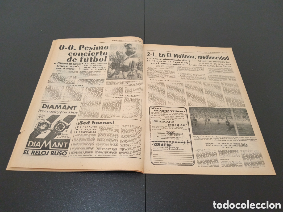 Coleccionismo deportivo: MARCA 17/03/1975 - Foto 5