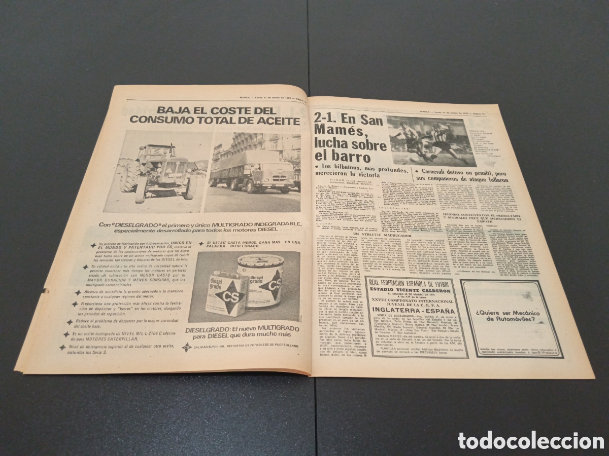 Coleccionismo deportivo: MARCA 17/03/1975 - Foto 6
