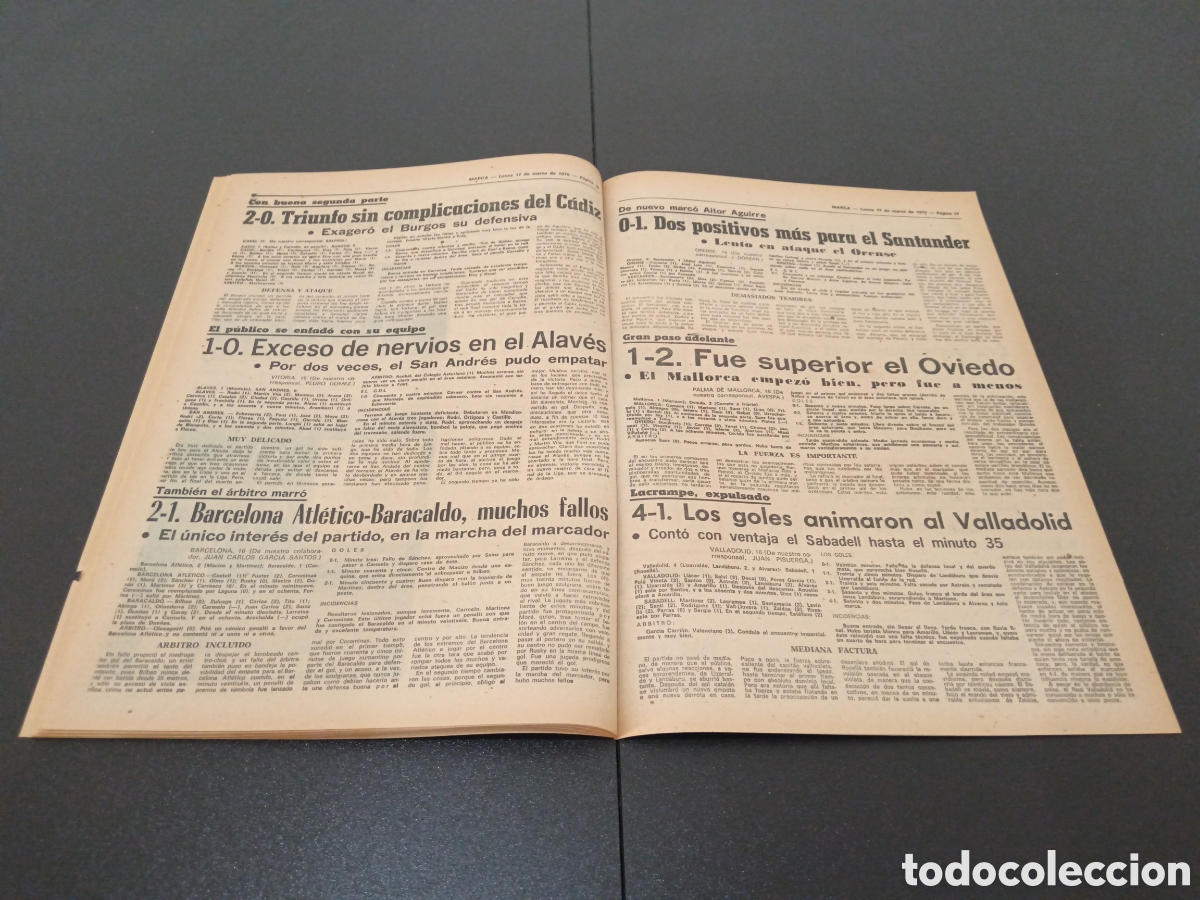 Coleccionismo deportivo: MARCA 17/03/1975 - Foto 9