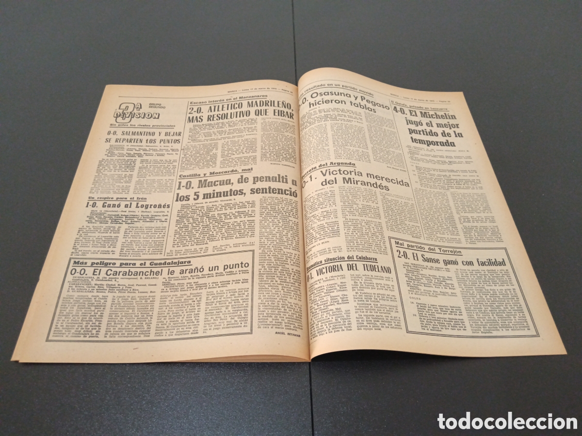 Coleccionismo deportivo: MARCA 17/03/1975 - Foto 12