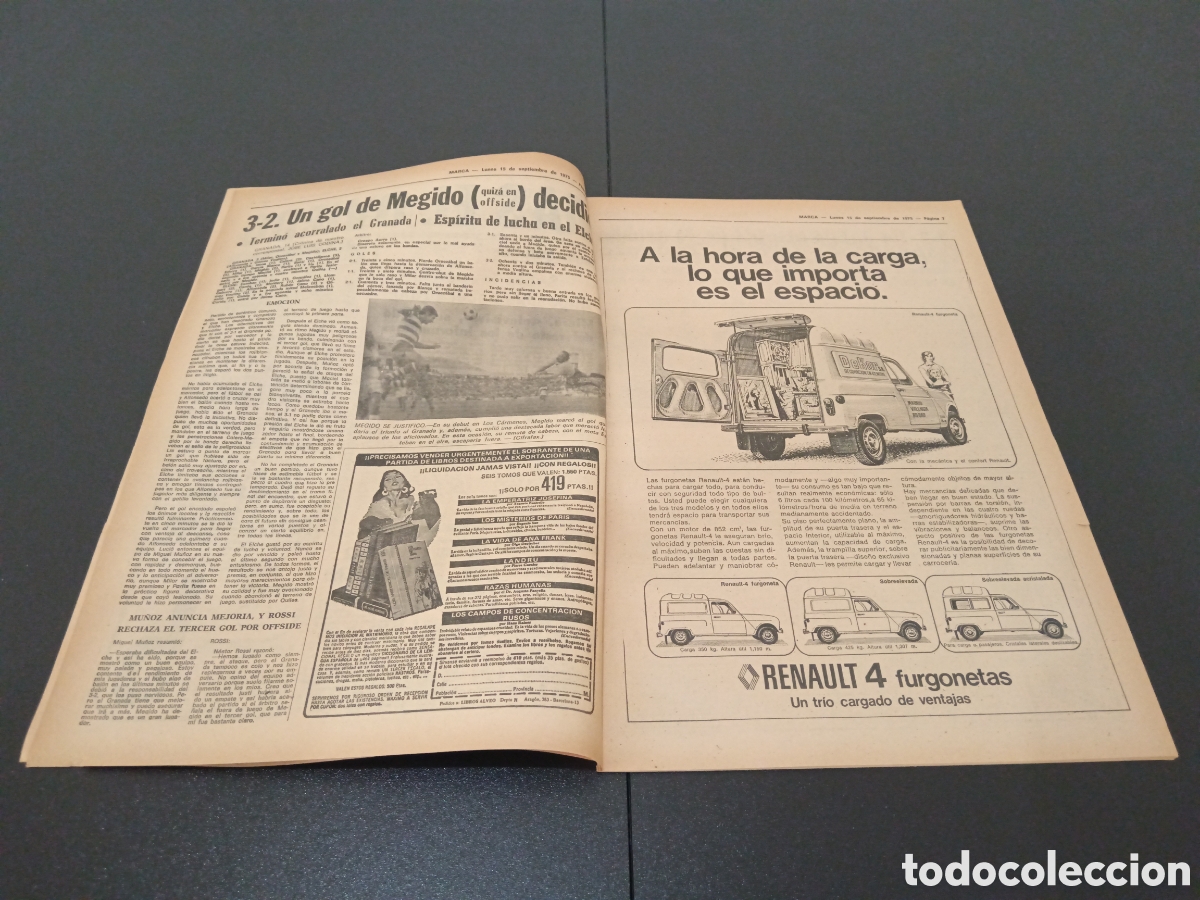 Coleccionismo deportivo: MARCA 15/09/1975 - Foto 4