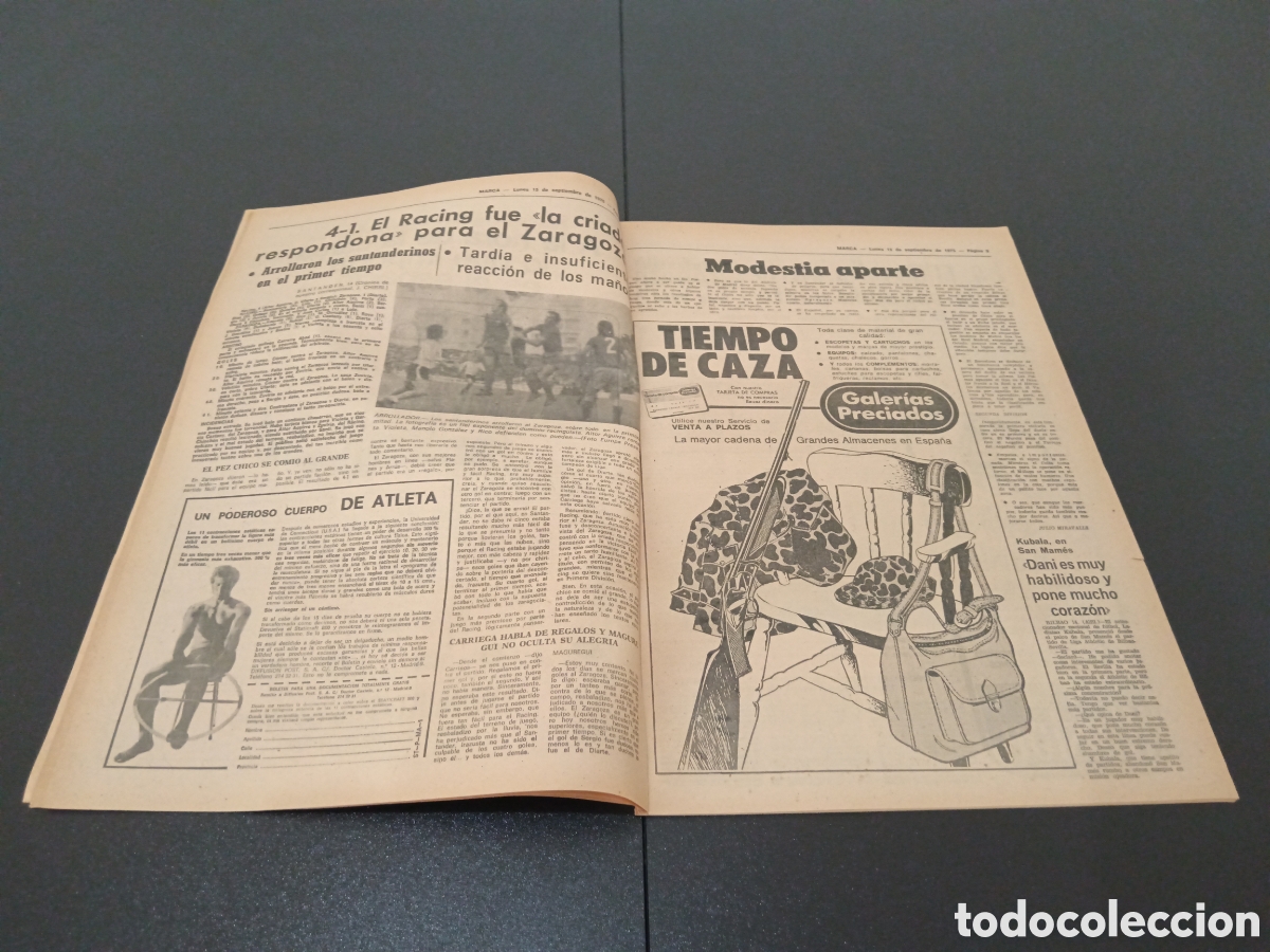 Coleccionismo deportivo: MARCA 15/09/1975 - Foto 5
