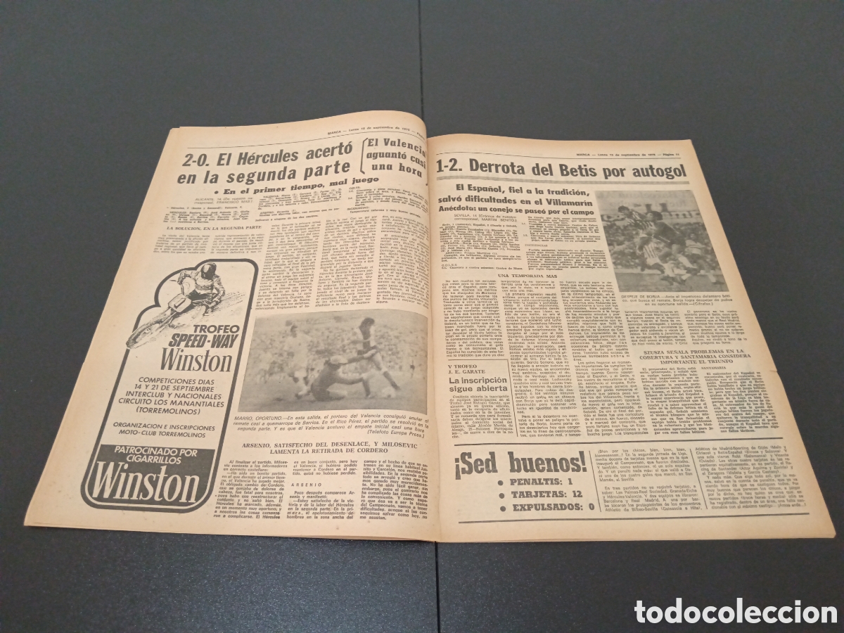 Coleccionismo deportivo: MARCA 15/09/1975 - Foto 6