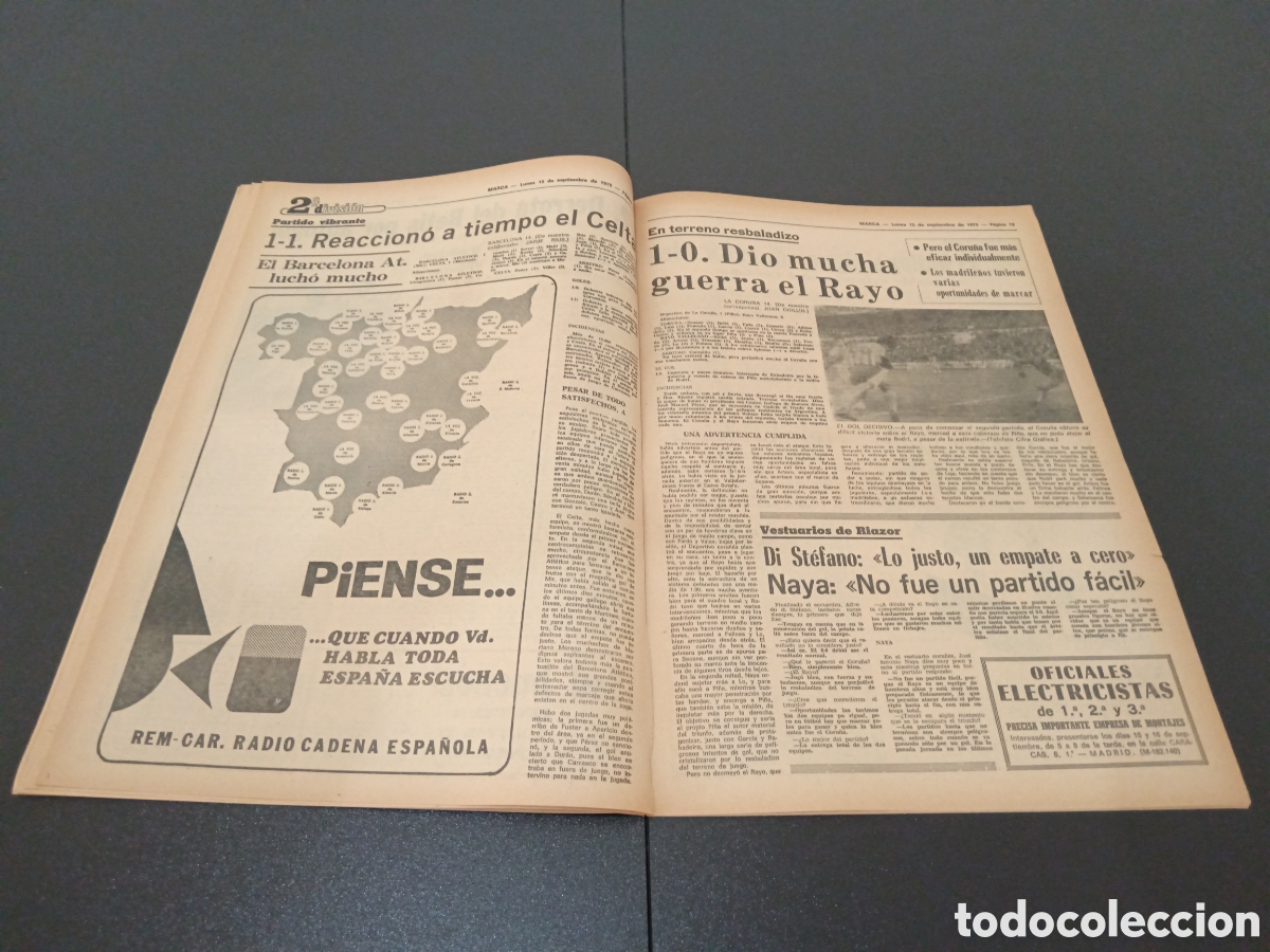 Coleccionismo deportivo: MARCA 15/09/1975 - Foto 7