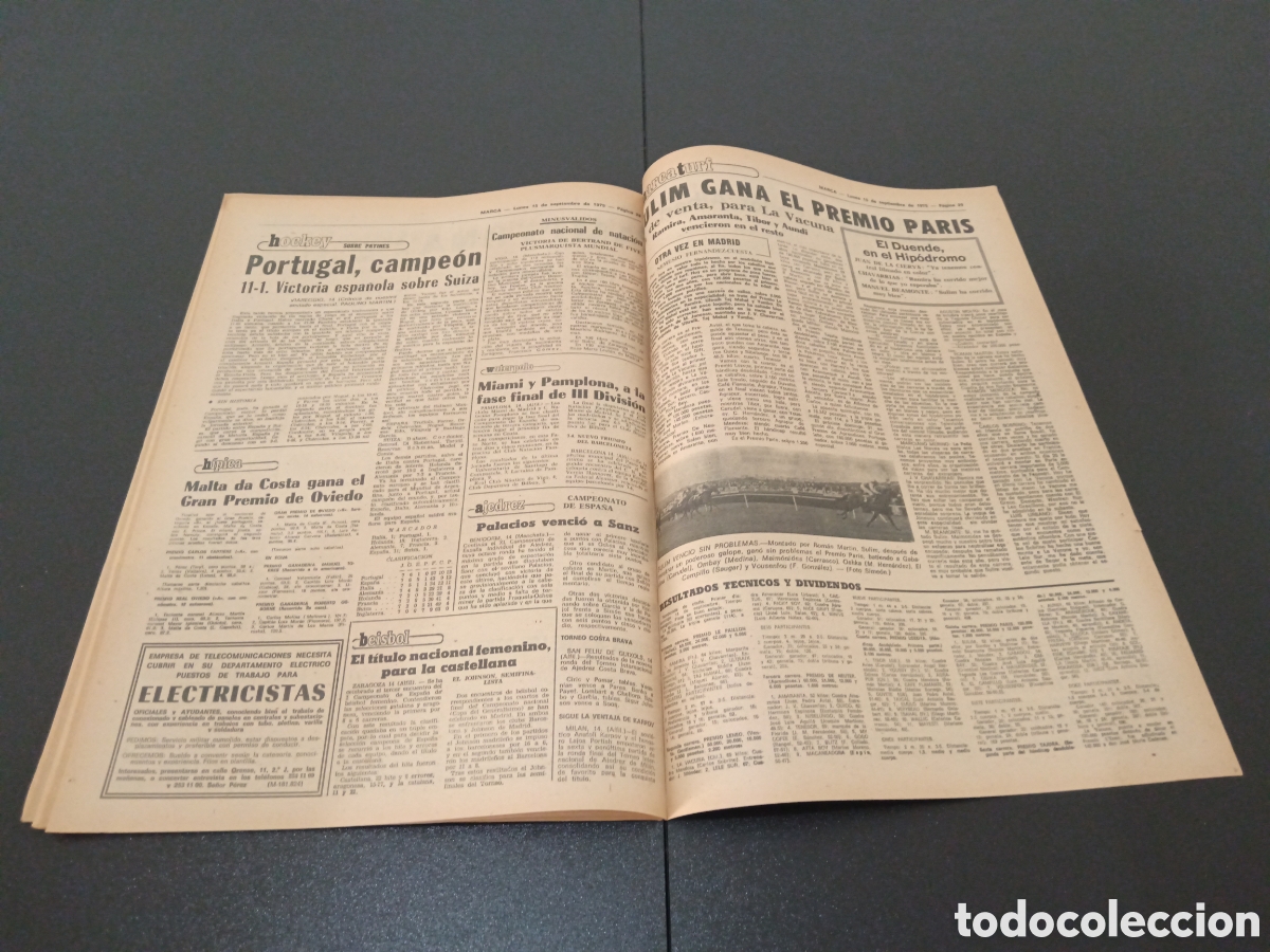 Coleccionismo deportivo: MARCA 15/09/1975 - Foto 15