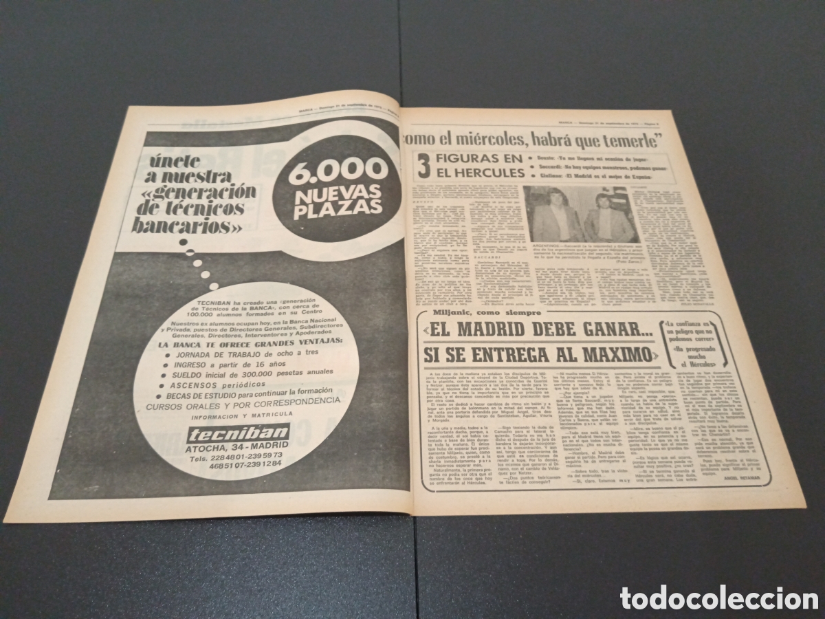Coleccionismo deportivo: MARCA 21/09/1975 - Foto 2