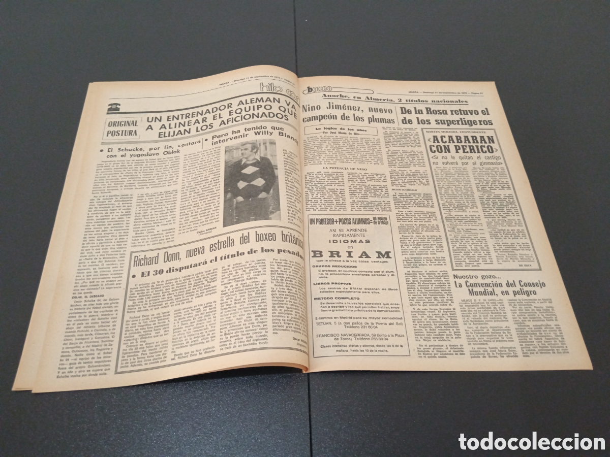 Coleccionismo deportivo: MARCA 21/09/1975 - Foto 5
