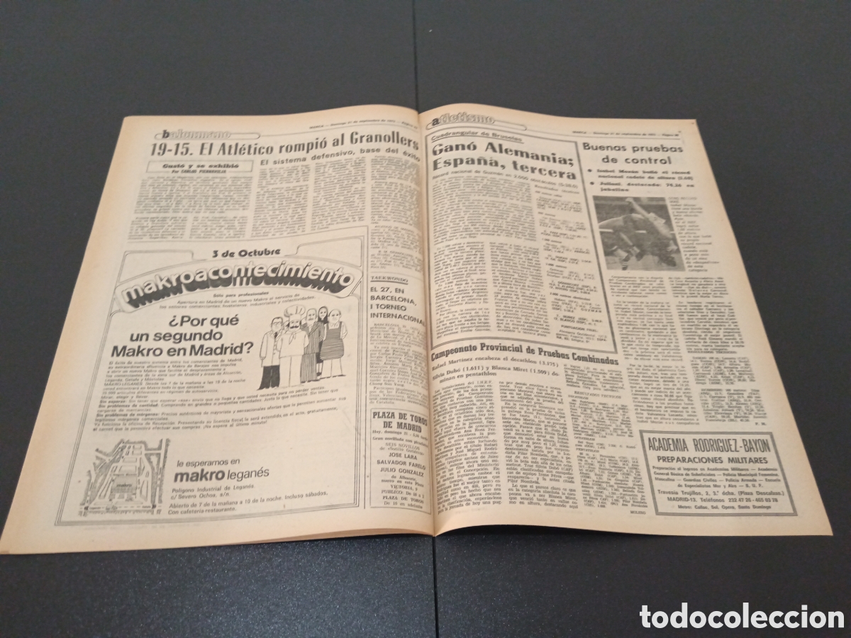 Coleccionismo deportivo: MARCA 21/09/1975 - Foto 6