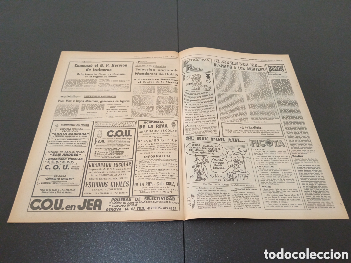 Coleccionismo deportivo: MARCA 21/09/1975 - Foto 8