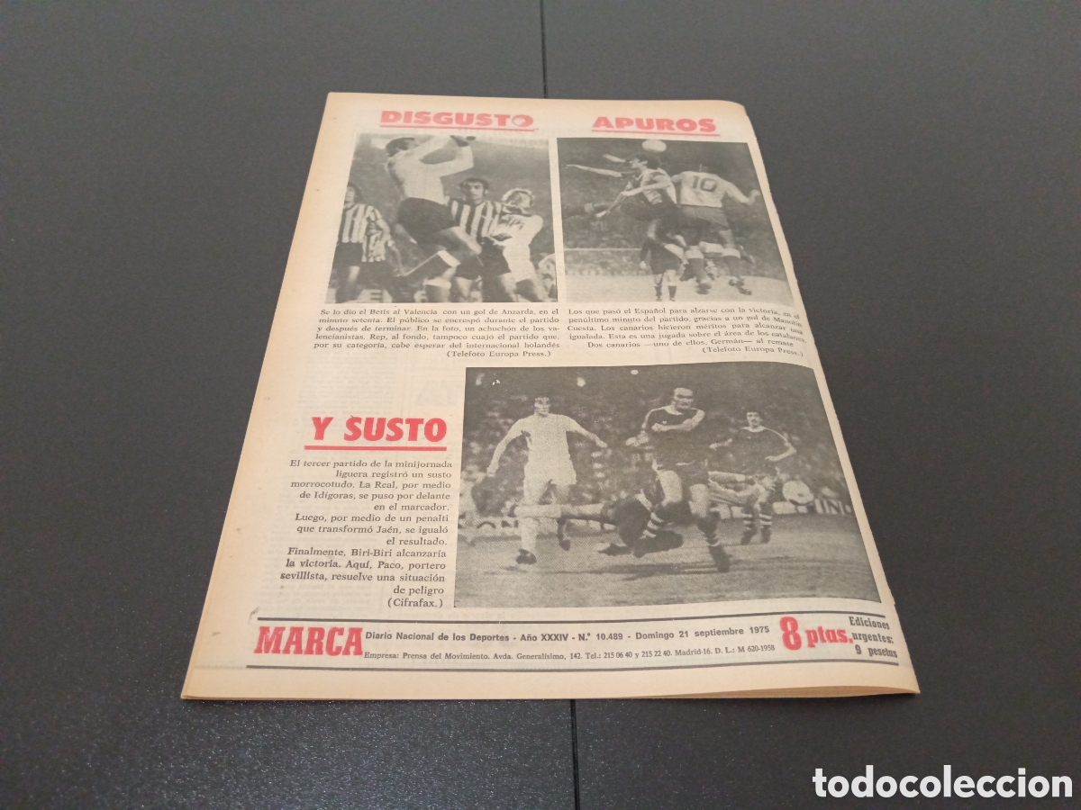 Coleccionismo deportivo: MARCA 21/09/1975 - Foto 9