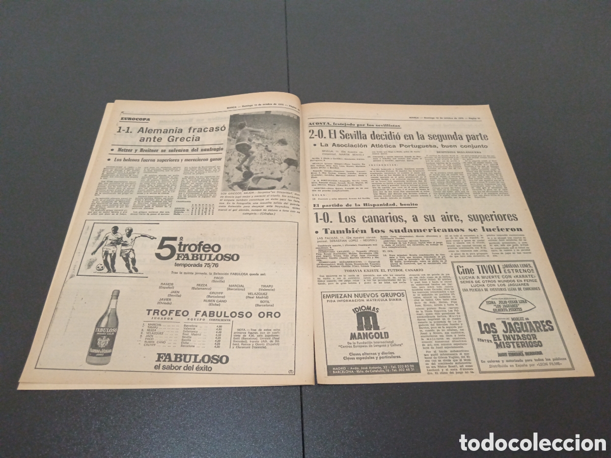 Coleccionismo deportivo: MARCA 12 /10/1975 - Foto 3