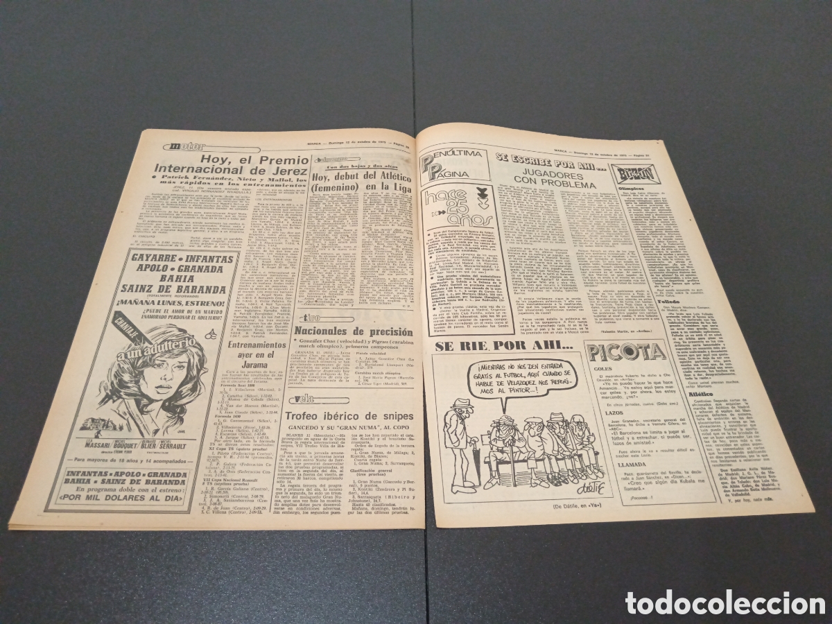 Coleccionismo deportivo: MARCA 12 /10/1975 - Foto 6