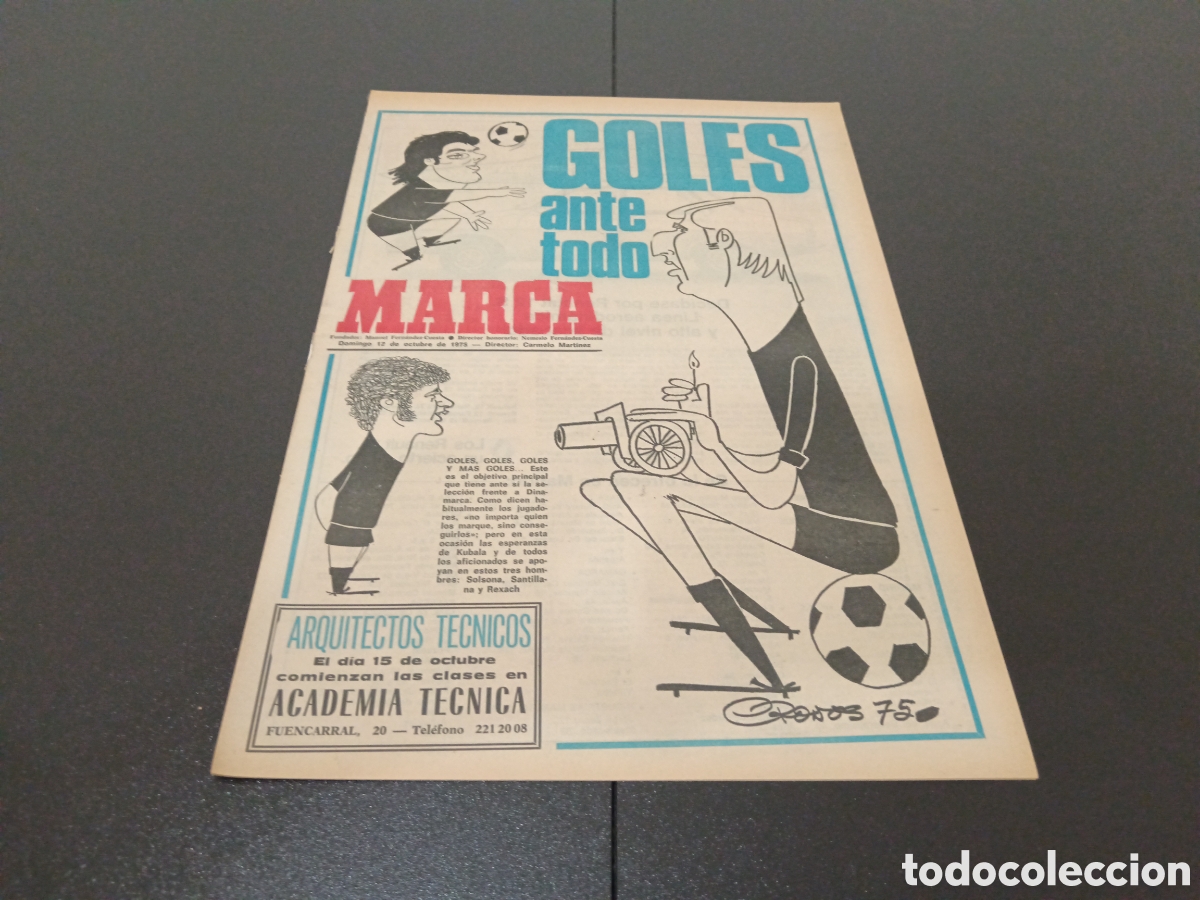 Coleccionismo deportivo: MARCA 12 /10/1975 - Foto 1