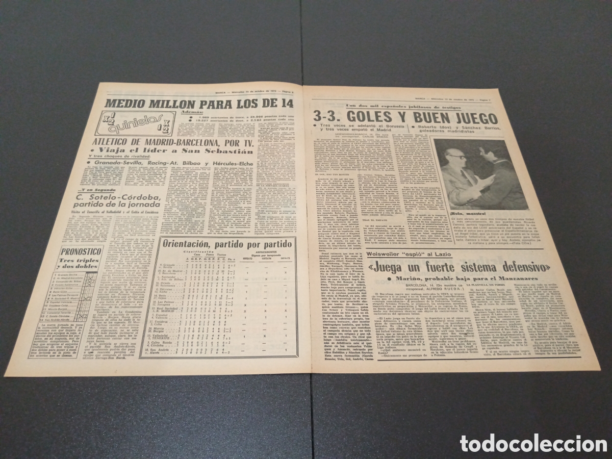 Coleccionismo deportivo: MARCA 15/10/1975 - Foto 2