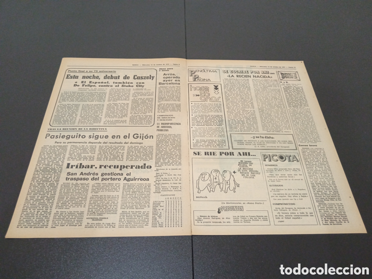 Coleccionismo deportivo: MARCA 15/10/1975 - Foto 3