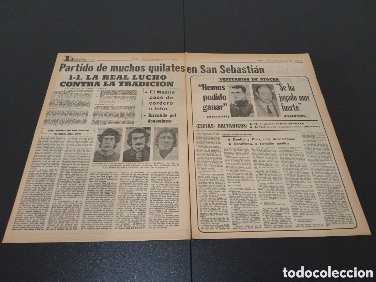 Coleccionismo deportivo: MARCA 19/10/1975 - Foto 3