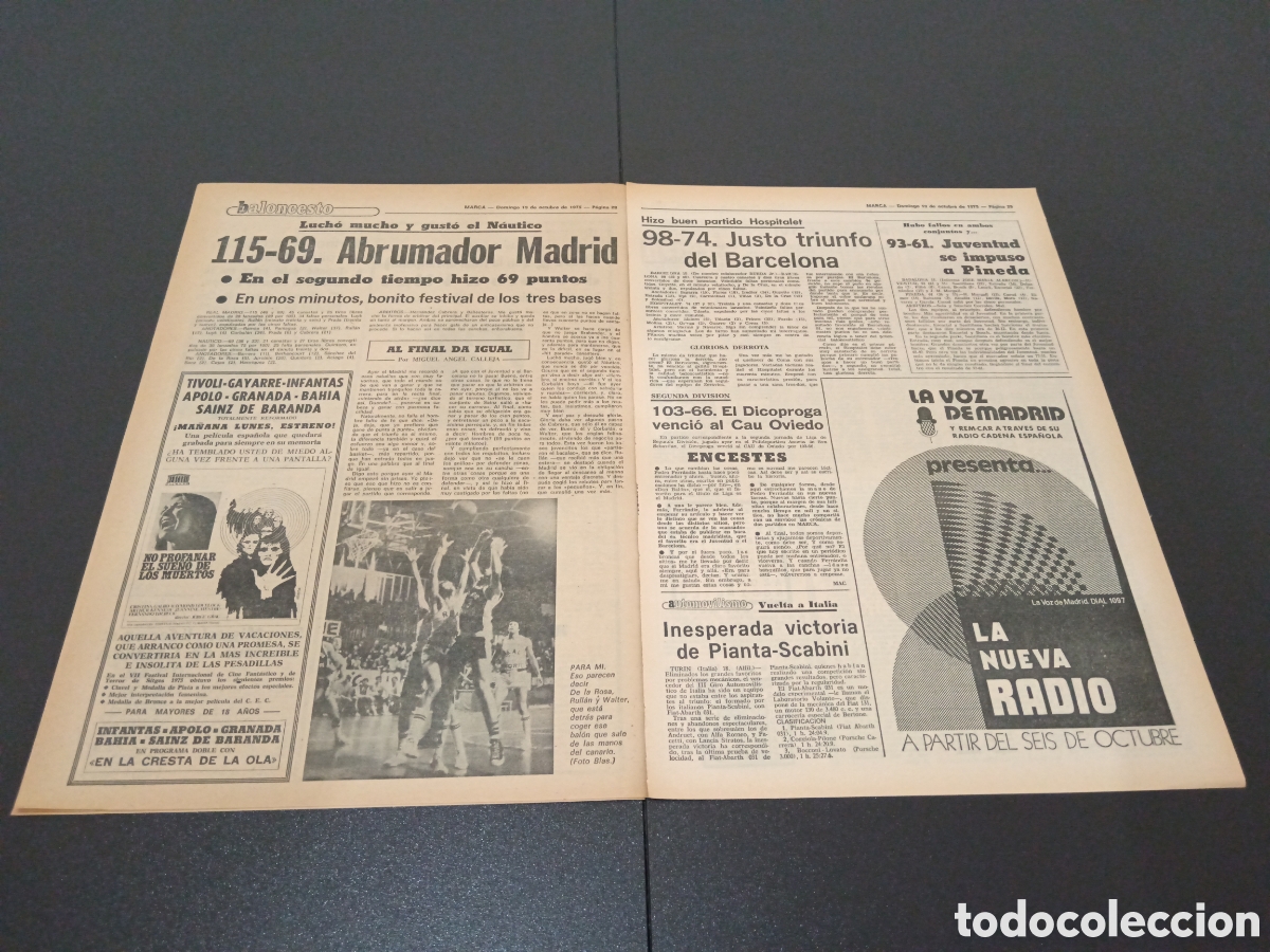 Coleccionismo deportivo: MARCA 19/10/1975 - Foto 5