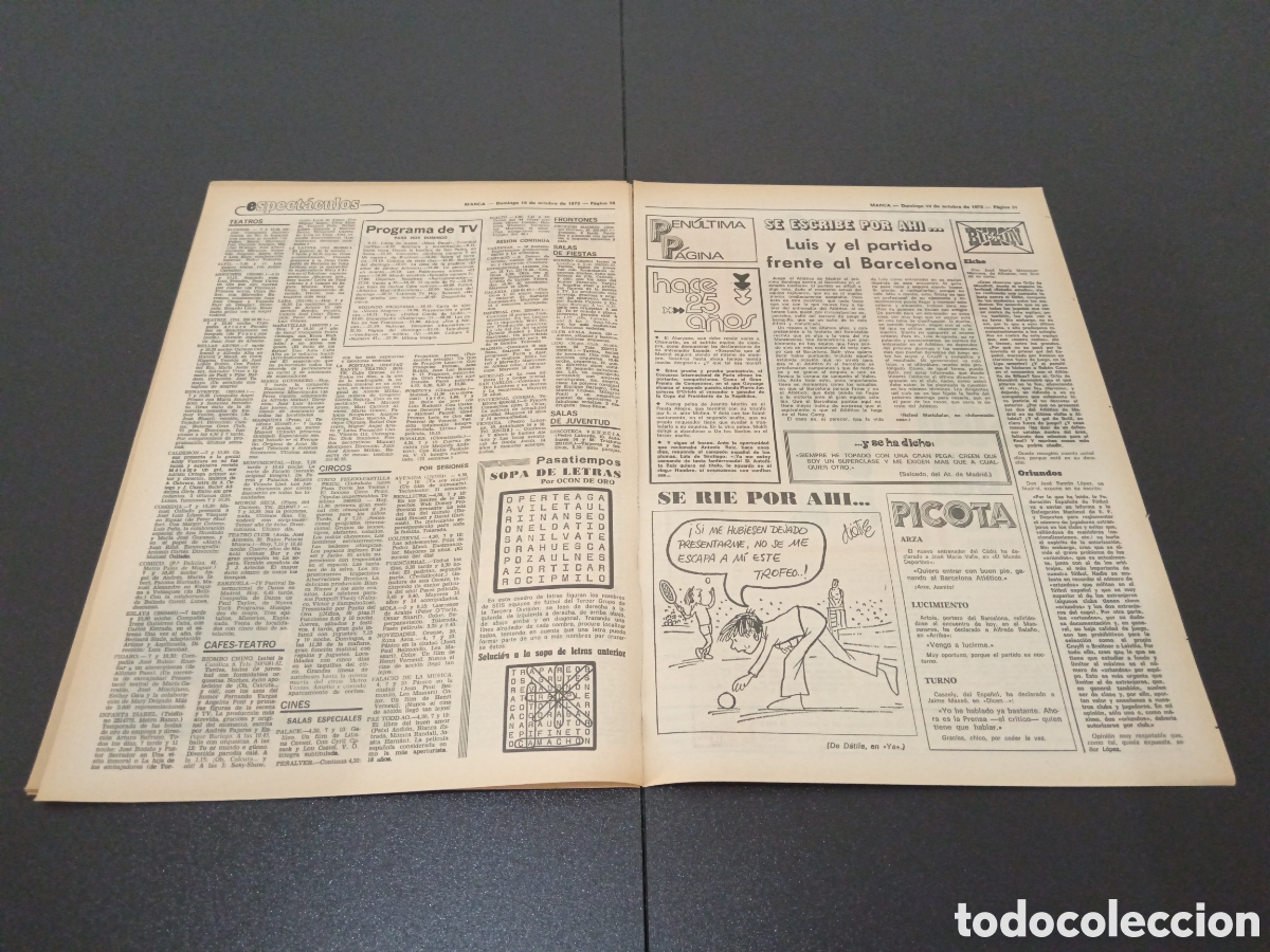 Coleccionismo deportivo: MARCA 19/10/1975 - Foto 6