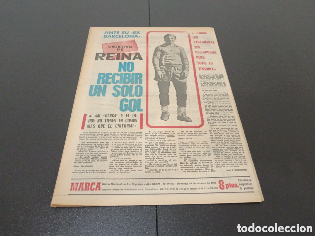 Coleccionismo deportivo: MARCA 19/10/1975 - Foto 7