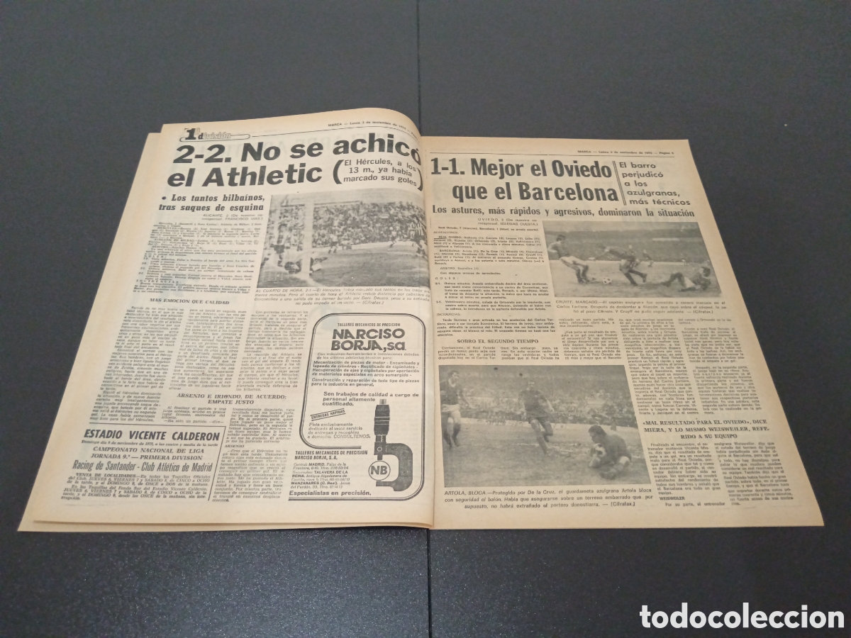 Coleccionismo deportivo: MARCA 03/11/1975 - Foto 3