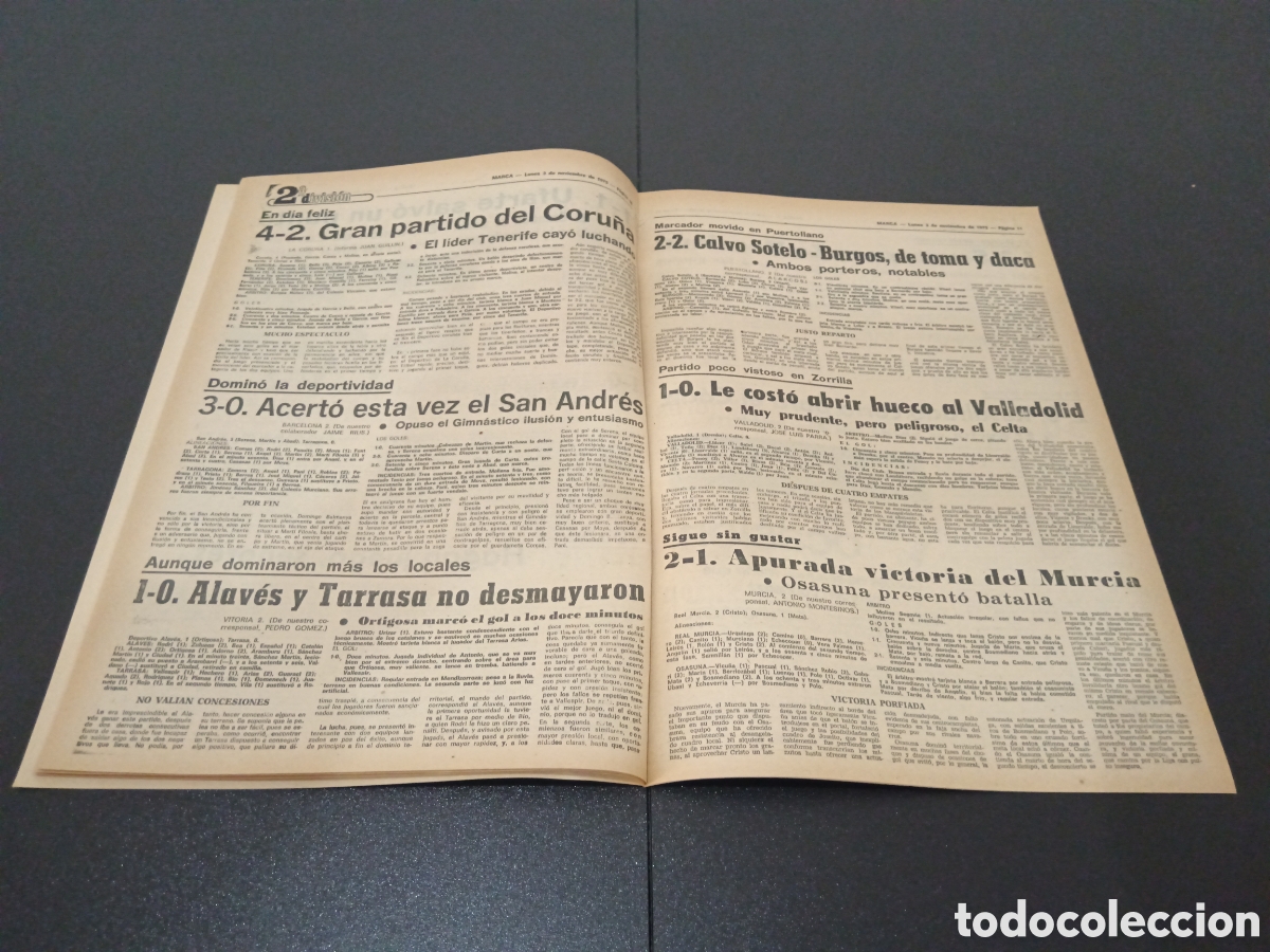 Coleccionismo deportivo: MARCA 03/11/1975 - Foto 6