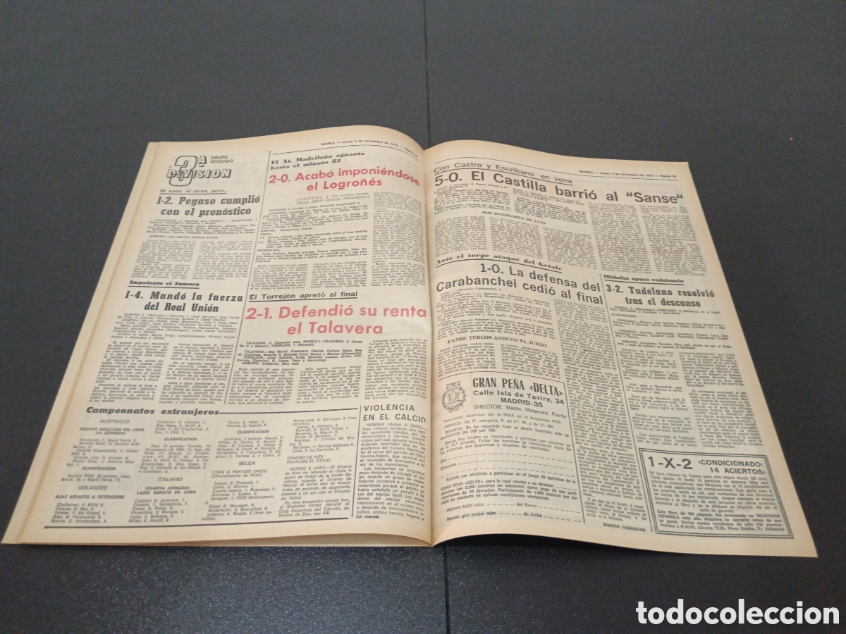 Coleccionismo deportivo: MARCA 03/11/1975 - Foto 8