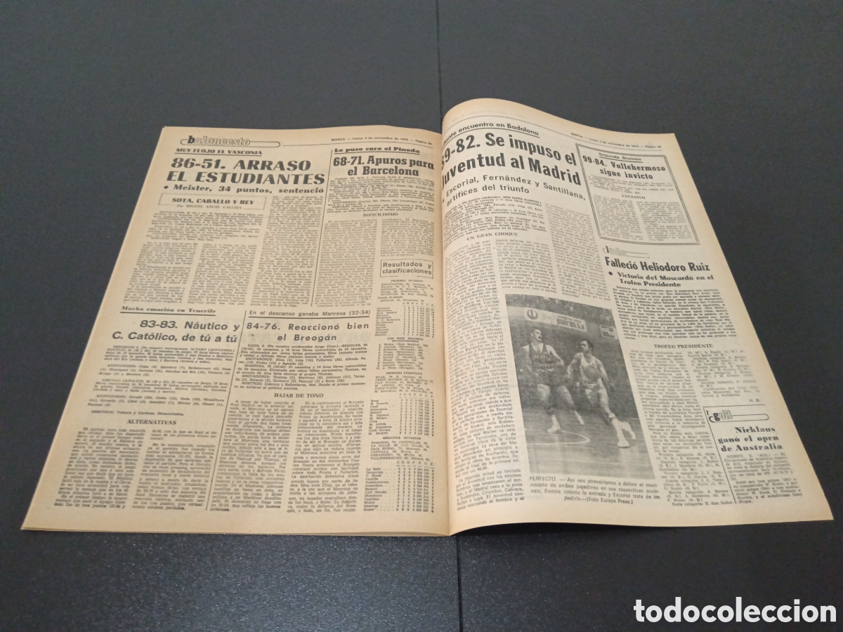 Coleccionismo deportivo: MARCA 03/11/1975 - Foto 12