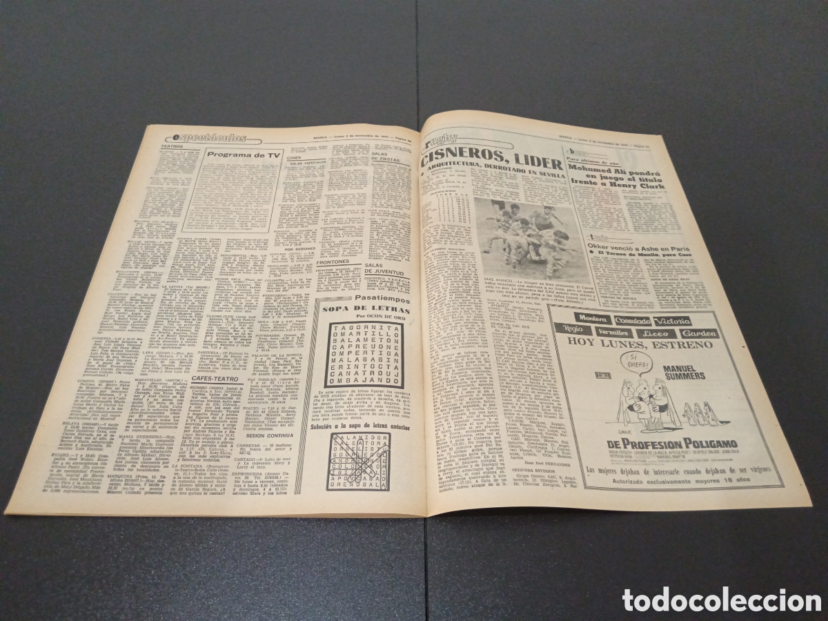 Coleccionismo deportivo: MARCA 03/11/1975 - Foto 13