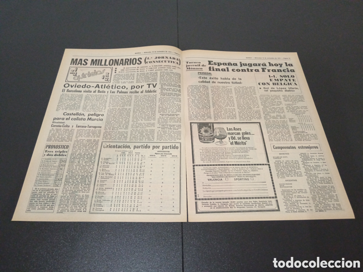 Coleccionismo deportivo: MARCA 19/11/1975 - Foto 2