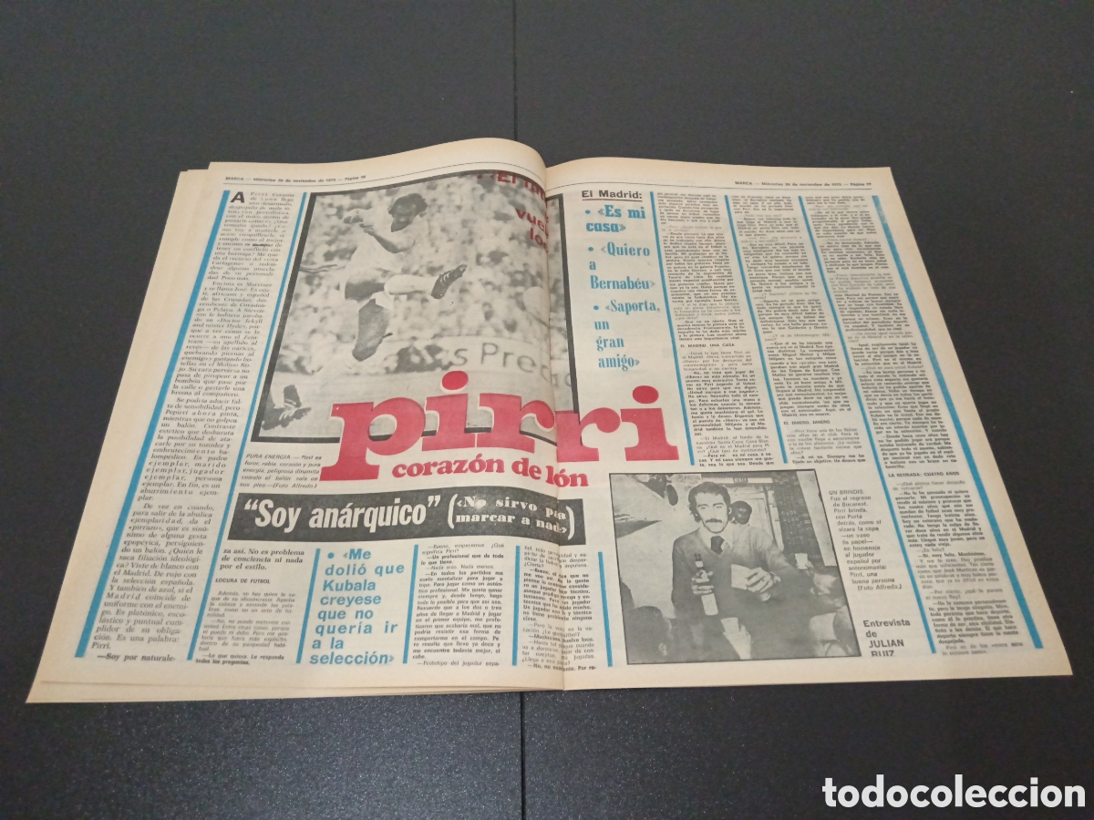 Coleccionismo deportivo: MARCA 26/11/1975 - Foto 4