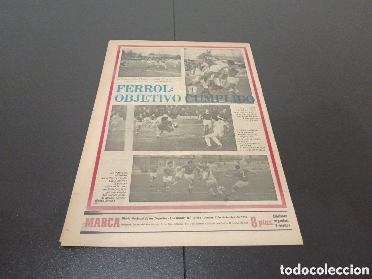 Coleccionismo deportivo: MARCA 04/12/1975 - Foto 5