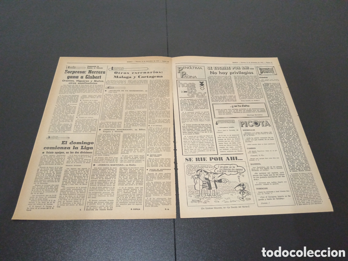 Coleccionismo deportivo: MARCA 12/12/1975 - Foto 3