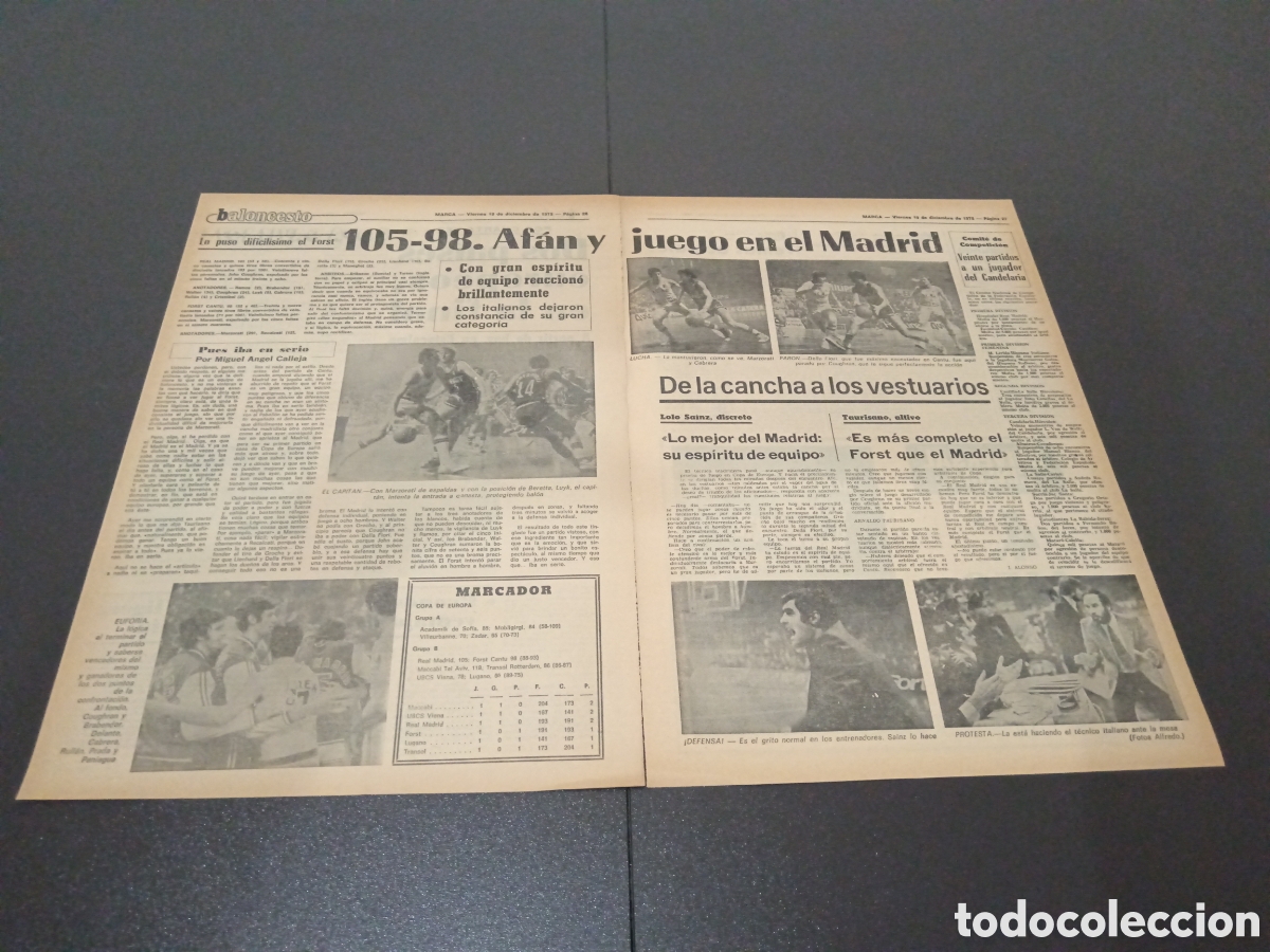 Coleccionismo deportivo: MARCA 19/12/1975 - Foto 3