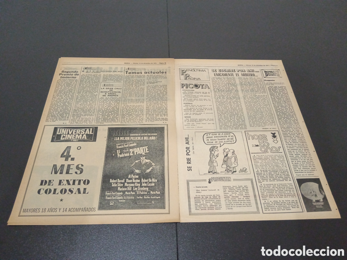 Coleccionismo deportivo: MARCA 19/12/1975 - Foto 4