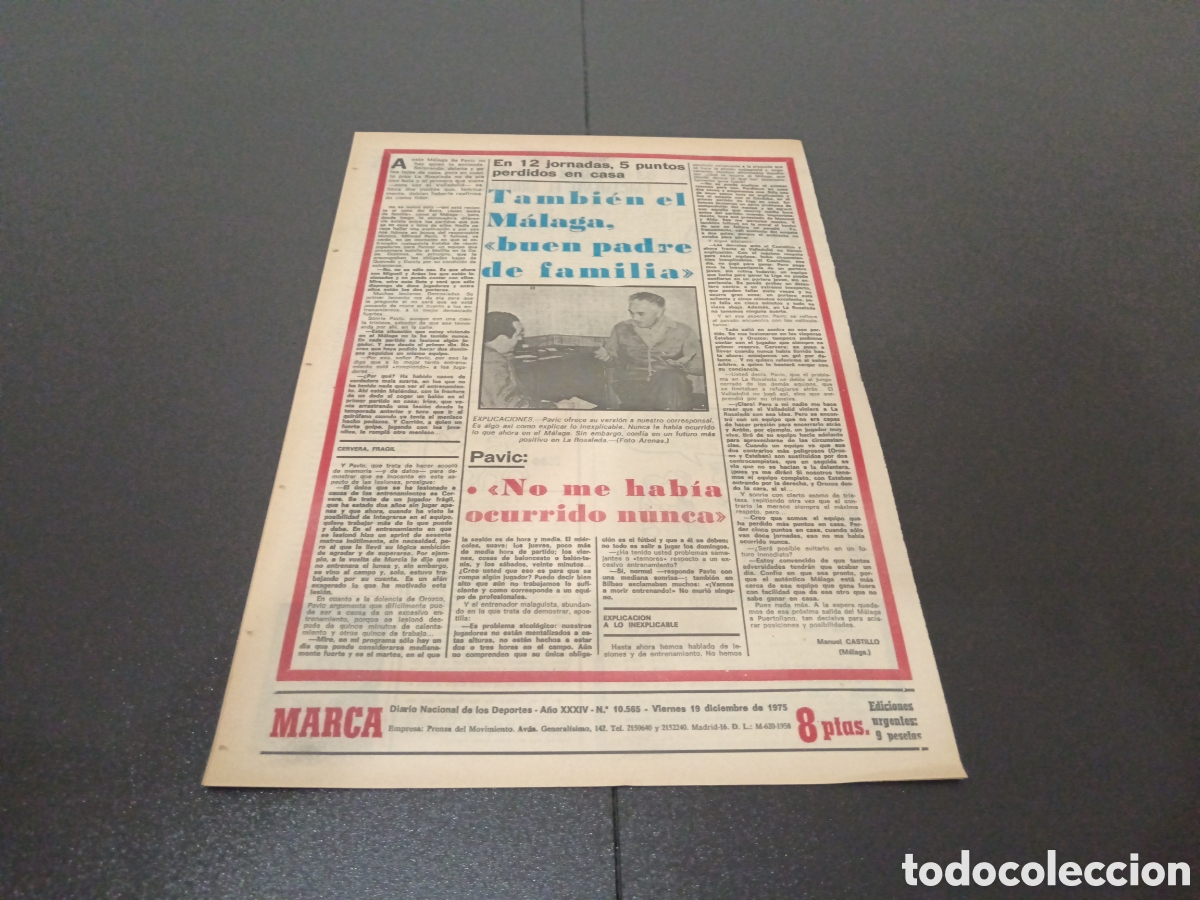 Coleccionismo deportivo: MARCA 19/12/1975 - Foto 5