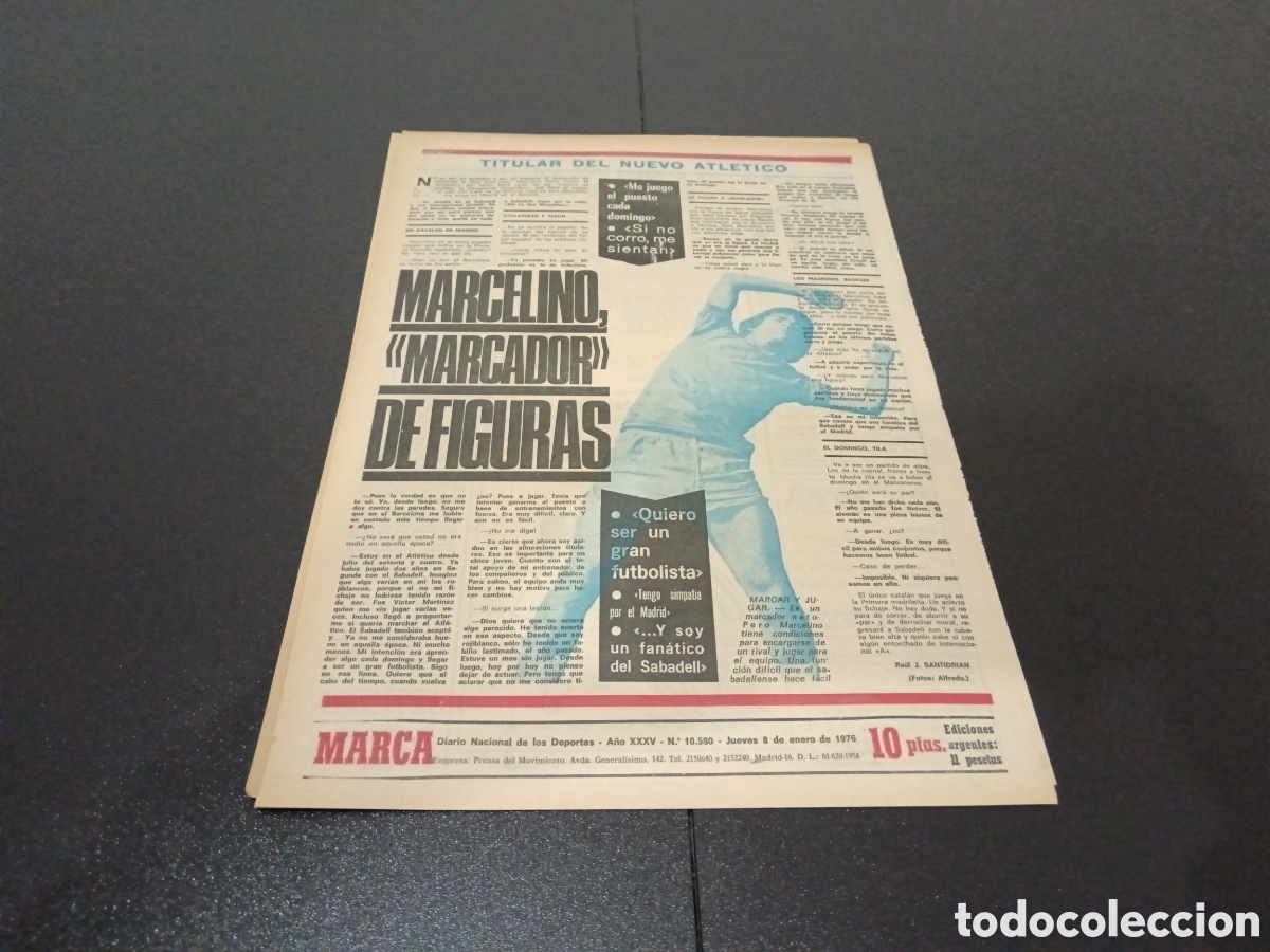 Coleccionismo deportivo: MARCA 08/01/1976 - Foto 6