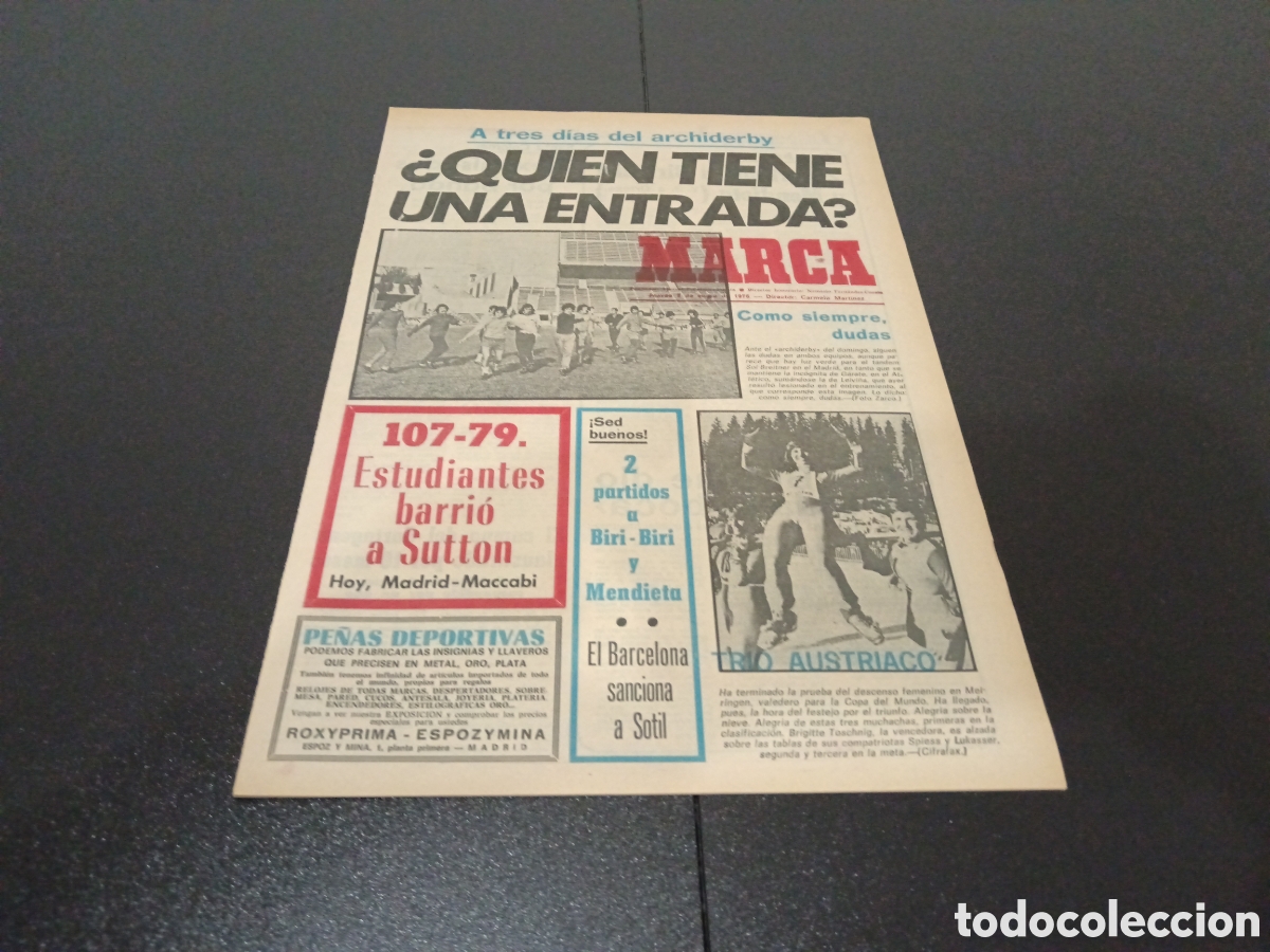 Coleccionismo deportivo: MARCA 08/01/1976 - Foto 1
