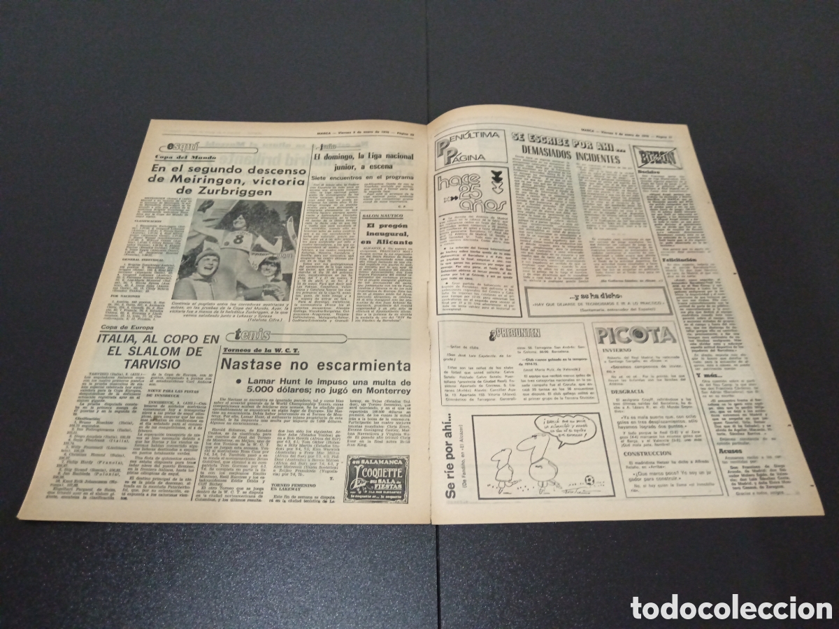 Coleccionismo deportivo: MARCA 09/01/1976 - Foto 5