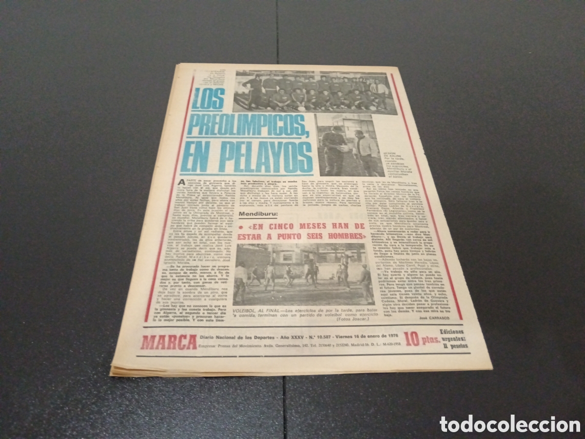 Coleccionismo deportivo: MARCA 16/01/1976 - Foto 4