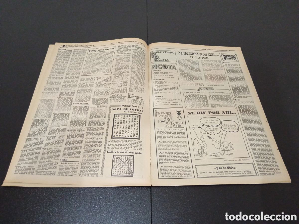 Coleccionismo deportivo: MARCA 21/01/1976 - Foto 3