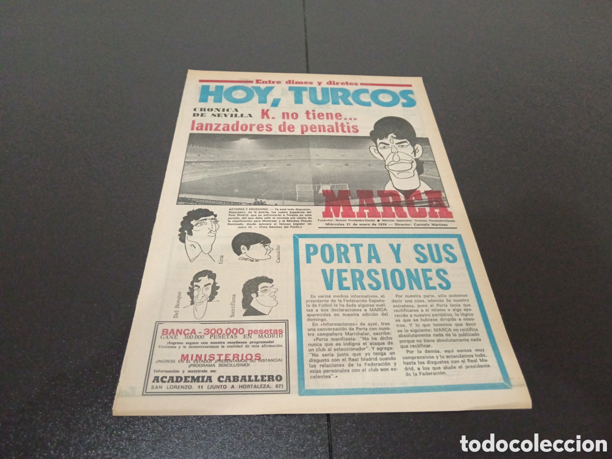 Coleccionismo deportivo: MARCA 21/01/1976 - Foto 1