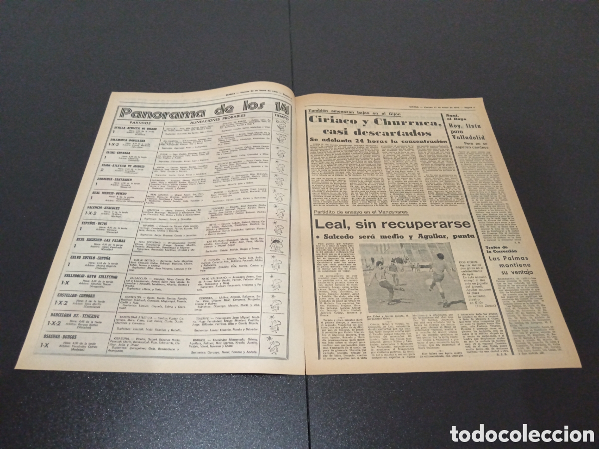 Coleccionismo deportivo: MARCA 23/01/1976 - Foto 2