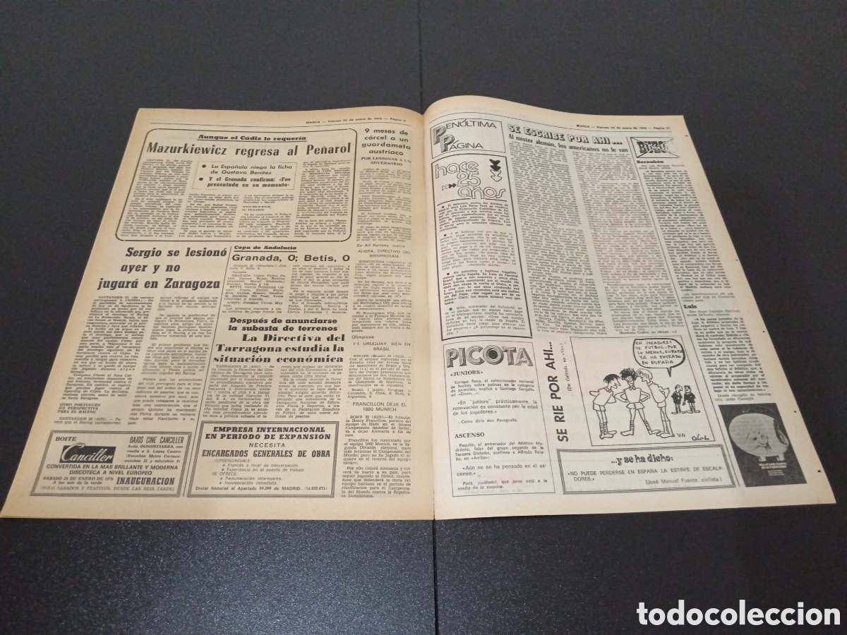 Coleccionismo deportivo: MARCA 23/01/1976 - Foto 3