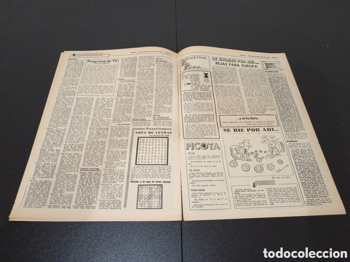 Coleccionismo deportivo: MARCA 28/01/1976 - Foto 3