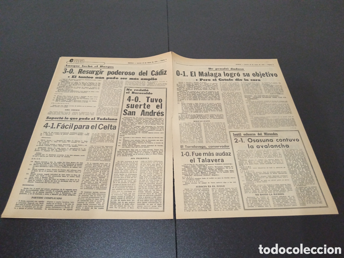 Coleccionismo deportivo: MARCA 29/01/1976 - Foto 3