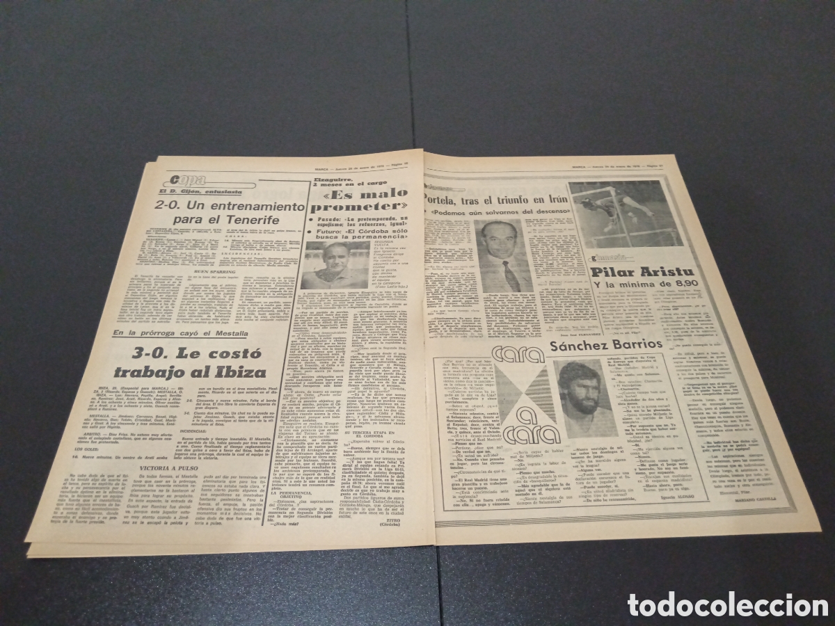 Coleccionismo deportivo: MARCA 29/01/1976 - Foto 4
