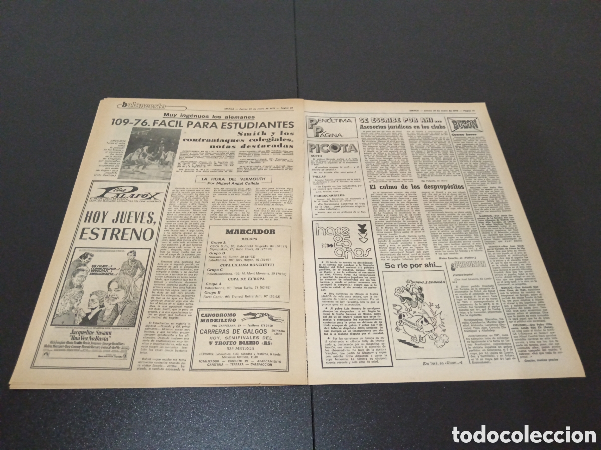 Coleccionismo deportivo: MARCA 29/01/1976 - Foto 5